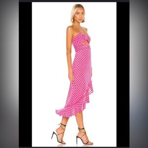 Lovers + Friends Miranda Dress in Bubblegum Pink Small